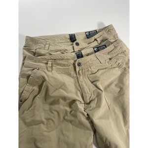 Lot of 2 Kuhl Kontra Air Pants Size 36x30 Light Khaki Vented Articulated